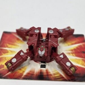 Bakugan Spyderfencer Red Pyrus Maxus Dragonoid Trap New Vestroia